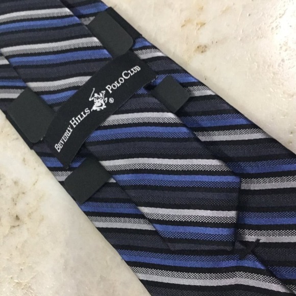 BEVERLY HILLS POLO CLUB SILK TIE - Picture 8 of 13